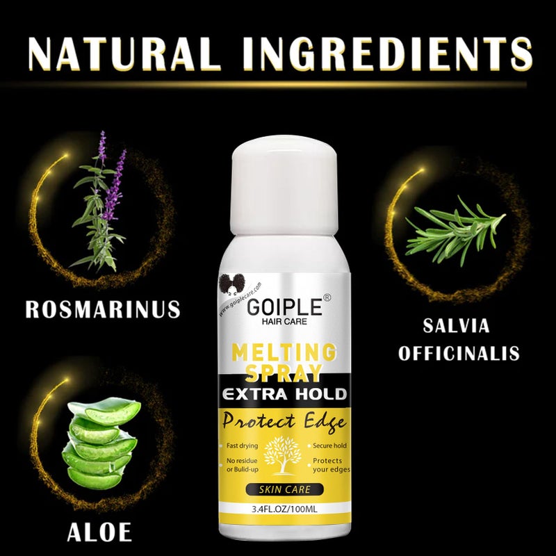 Goiple Lace Melting and Holding Spray Glue-Less Hair Adhesive for Wigs, Lace Bond Adhesive for Closure Wigs and Front Extensions, Strong Natural Finishing Hold with Control - Image 2