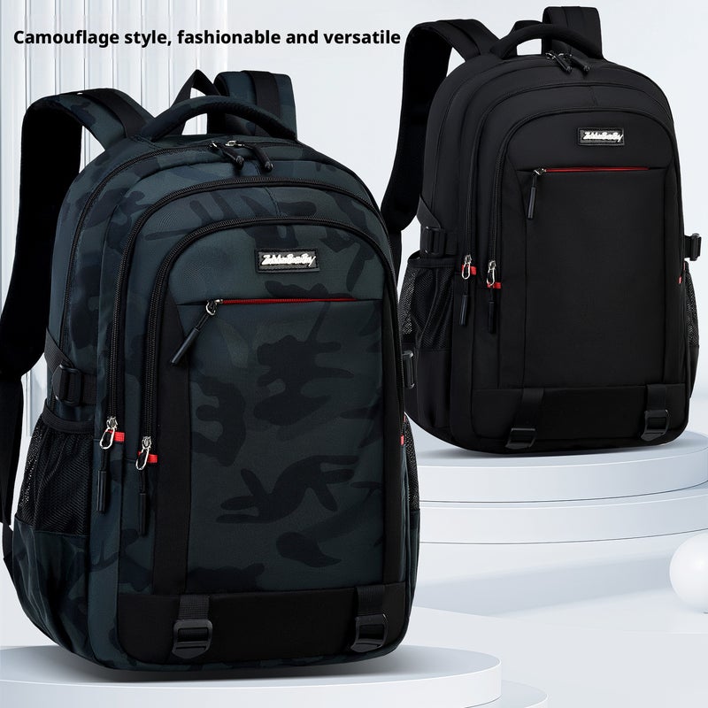 Zhimabaobei Camouflage Backpack Large Capacity School Backpack for Kids - Image 1