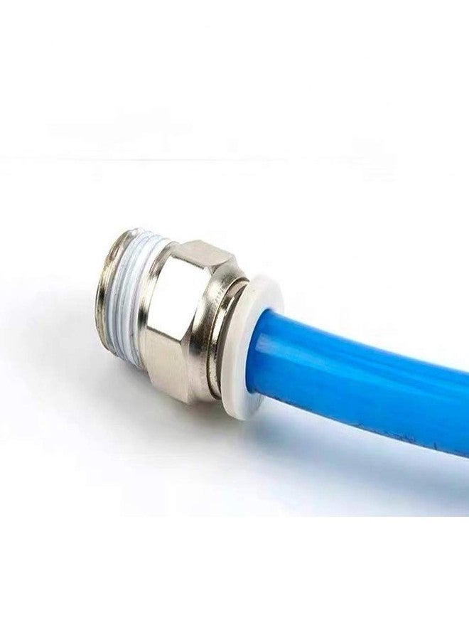 HOSEMART وصلات هوائية من هوزمارت، 4 مم × 1/8 بوصة BSP ذكر، وصلة سريعة الدفع، وصلة مستقيمة للأنابيب (عبوة من قطعتين) - Image 2