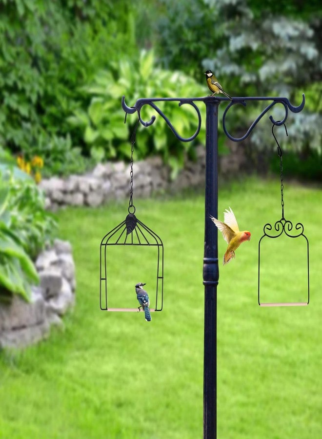 MIXXIDEA Hummingbird Feeders Bird Swing Metal Frame for Finch Hummingbird Perch Wild Bird Swing with Wooden Dowel Outdoor Bird Perch Rust Resistant 2 Pack - Image 5