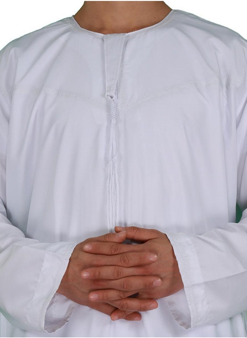ماركة غير محددة - الجلباب الأبيض التقليدي السعودي للرجال - Image 1