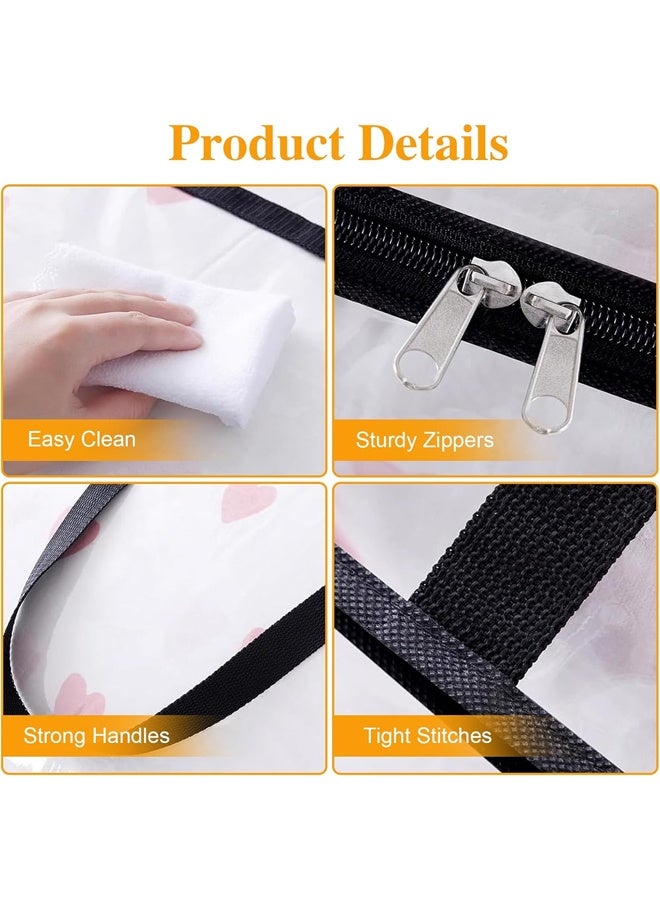 DUNISO 4 Pack Clear Storage Bags, 40L Plastic Blanket Storage Bags, Foldable Moving Bags with Zipper Handle, Waterproof and Dustproof，Sturdy and Durable，for Bedding, Duvet, Comforter，Pillow，Toys，46*23*38cm - Image 4
