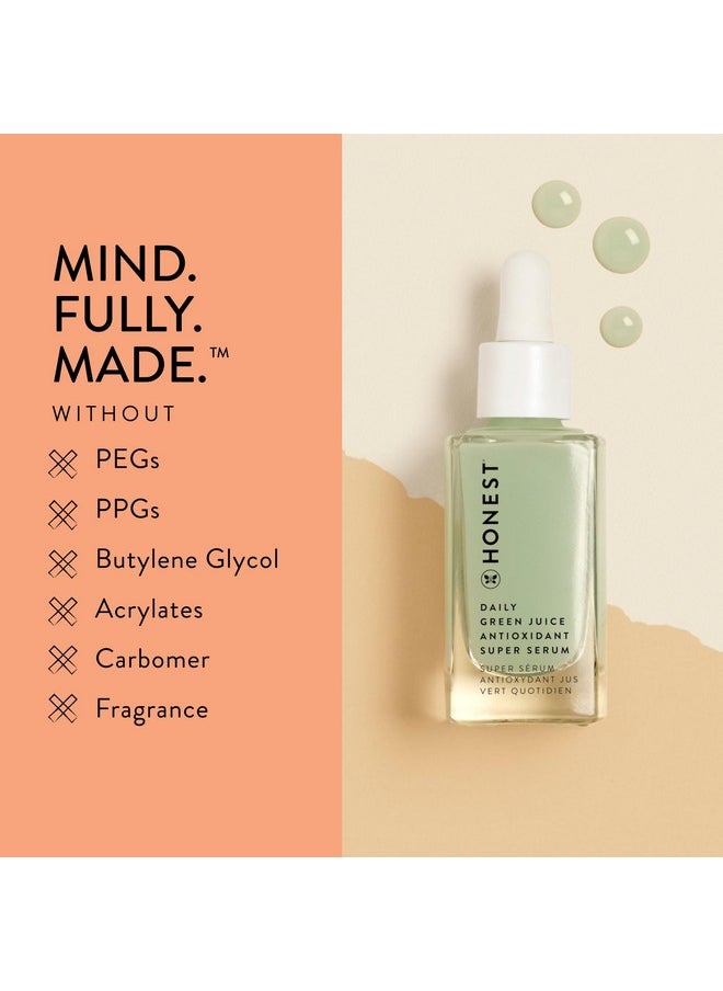 Honest Beauty Never Basic Skincare Duo Mini Hyaluronic Acid Infused Hydrogel Cream (0.57 Fl Oz) + Mini Green Juice Antioxidant Serum (0.4 Fl Oz) Ewg Verified Vegan + Cruelty Free  - Image 3