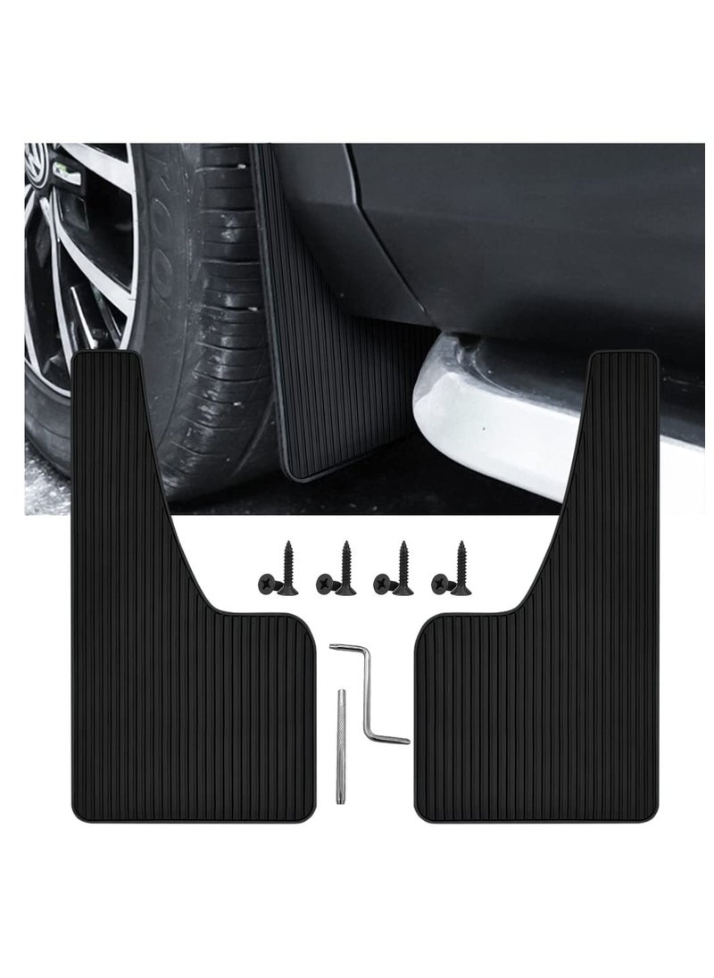 Excefore - Car Mud Flaps Fender Splash Guards 2 Pack, PVC Mudguard Fender Flares With Hardware Front And Rear, Universal Sports Mud Flaps - Image 1