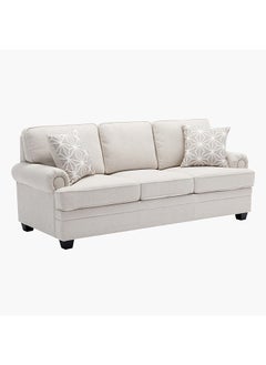 Home Box Ashton 3-Seater Fabric Sofa with 2 Cushions 96 x 88 x 212 cm  - Image 1