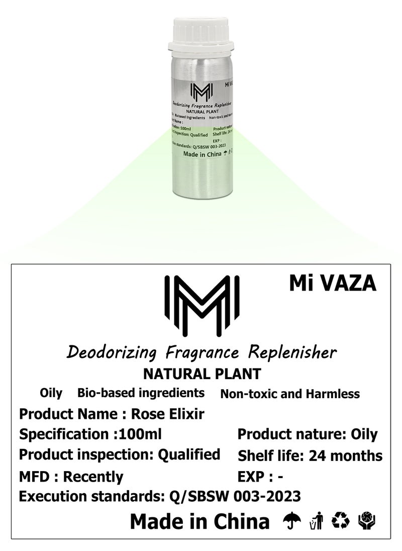 مي فازا زيت عطري معطر - زيت عطري زهري - ورد وياسمين - زيت عطري زيتي - زيت عطري معطر - زيت عطري مزيل للعرق - مناسب لموزعات الزيوت الخالية من الماء - 100 مل  - Image 3
