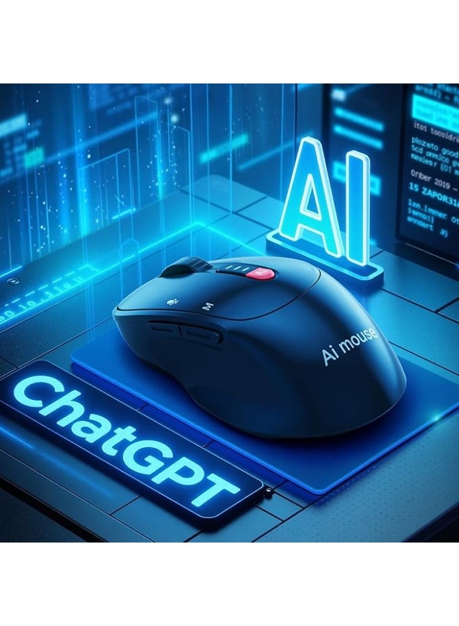 Dreamer AI GPT Mouse, Voice Input Search, Voice and Word Translation, Form Document Output, Code Generation, SWOT Analysis, AI Painting, AI Writing, Rechargeable, for Win7/8/10/11 Mac OS. - Image 2