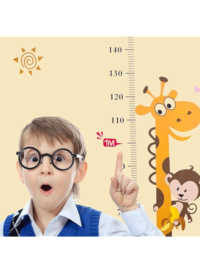 erorex Cartoon Giraffe Kids Growth Chart Height Measurement Stickers Growth Up Indicator Ruler For Measuring Kids Boys Girls Decals Removable Nursery Bedroom Wallpaper - Image 3