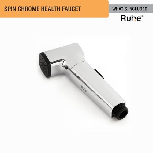 Ruhe Spin Health Faucet Gun for Bathroom | 360° Adjustable Handheld Jet Spray for Toilet | ABS Body Rotatable Head Bidet Spray | Universal Fit Replacement Only Gun - Image 5