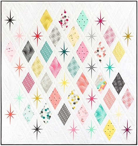 Foundation Paper Piecing The Atomic Starburst Quilt - Foundation Paper Piecing Pattern - 62" x 66" Quilt - Image 5