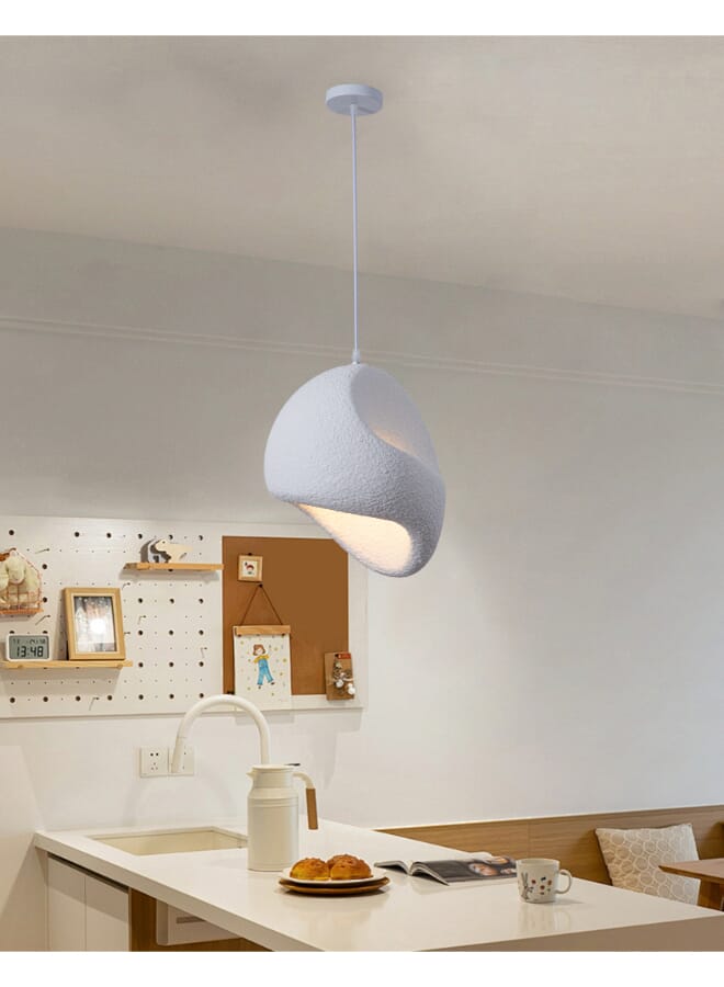 بيست باور مصباح سقف معلق من الراتنج بتصميم وابي سابي 6181 | قاعدة مصباح E27 (المصباح غير متضمن) | طول سلك قابل للتعديل 90 سم - Image 1