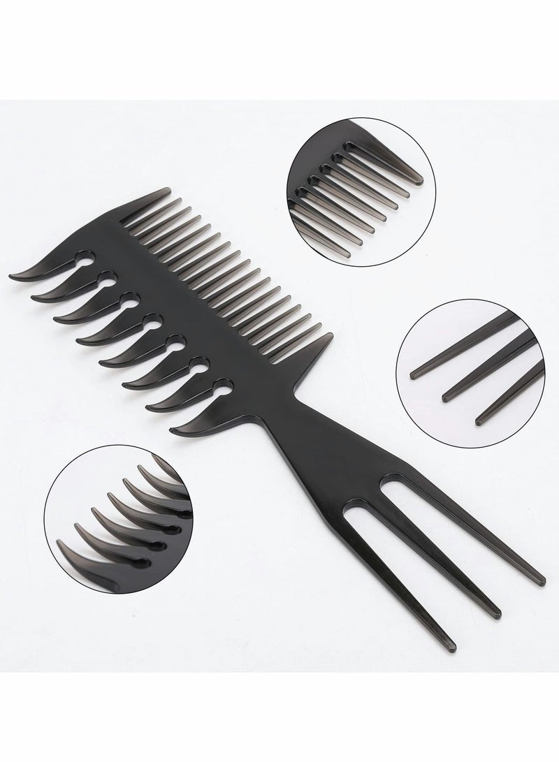 Y&D Styling Hair Comb Set, 5 Pack Salon Barber Hairstylist Professional Brush Retro Hairdressing Care Style Accessory Double-sided for Men Boy Gentleman - Image 5