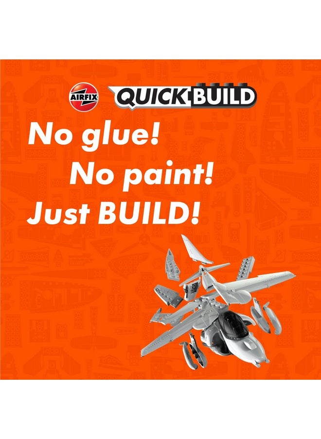 Airfix Airfix J6009 Quickbuild Model Airplane Kits for Adults & Kids - Harrier - Fighter Jet Plastic Model Kits, Block Building Sets, Snap Together Aircraft Models, Engineering Toys for Gifts  - Image 2