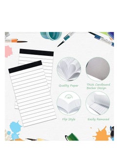 Y&D 8 Pack Small Notepads Refills Notepad Replacement Memo Pads Lined Writing Note with 30 Sheets Paper in Each Pad Mini Pocket Notebook for Taking Notes White  - Image 2