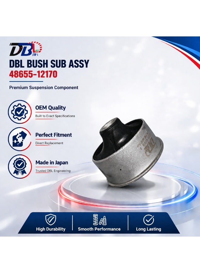 DBL Bush Sub Assy 48655-33050 Compatible With Toyota Camry 2007–2017 Suspension Control Arm Made in Japan - Image 3