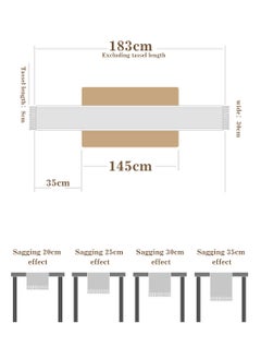 LEOKOR Natural Burlap Splicing Cotton Boho Table Runner with Tassels 30*180CM  - Image 4