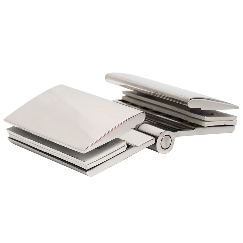 Flat DoubleSided Hinge Stainless Steel Bathroom Hinge Glass Door Hinge for Shower Room - Image 2