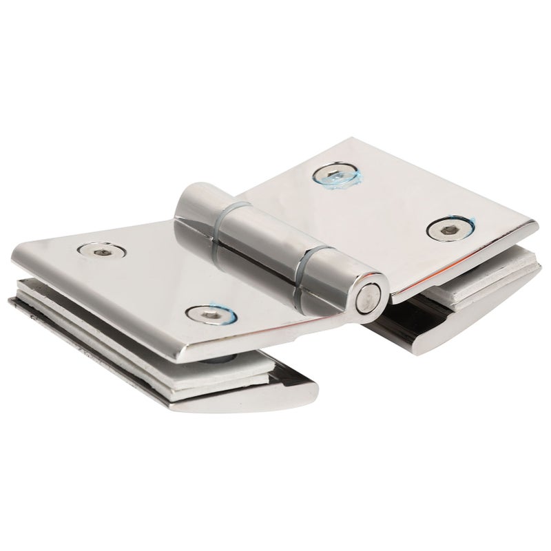Flat DoubleSided Hinge Stainless Steel Bathroom Hinge Glass Door Hinge for Shower Room - Image 3