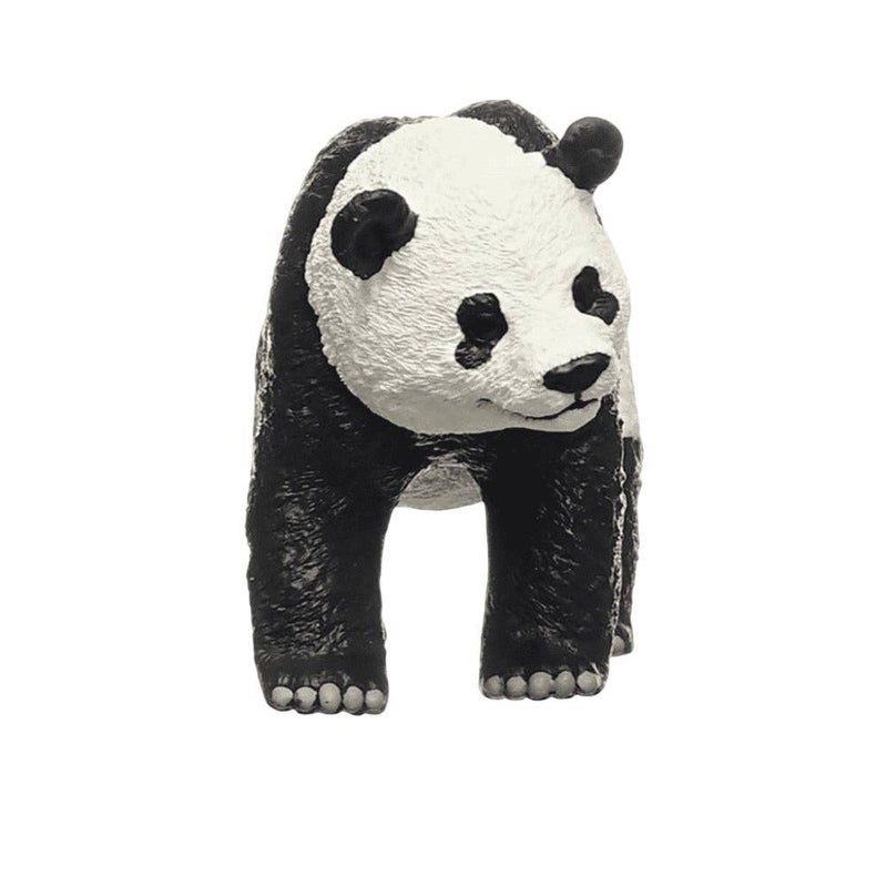 Schleich تمثال باندا عملاق من الحياة البرية من شلايش (10.01 × 3.51 × 5.51 سم، أسود/أبيض) - Image 2