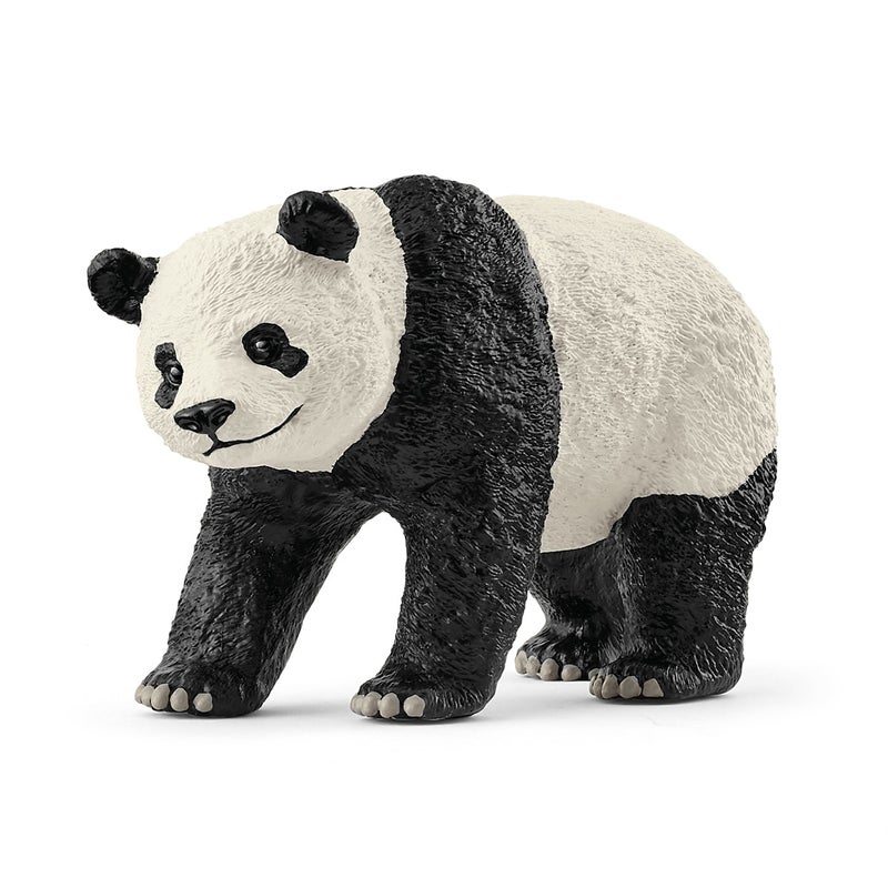 Schleich تمثال باندا عملاق من الحياة البرية من شلايش (10.01 × 3.51 × 5.51 سم، أسود/أبيض) - Image 1