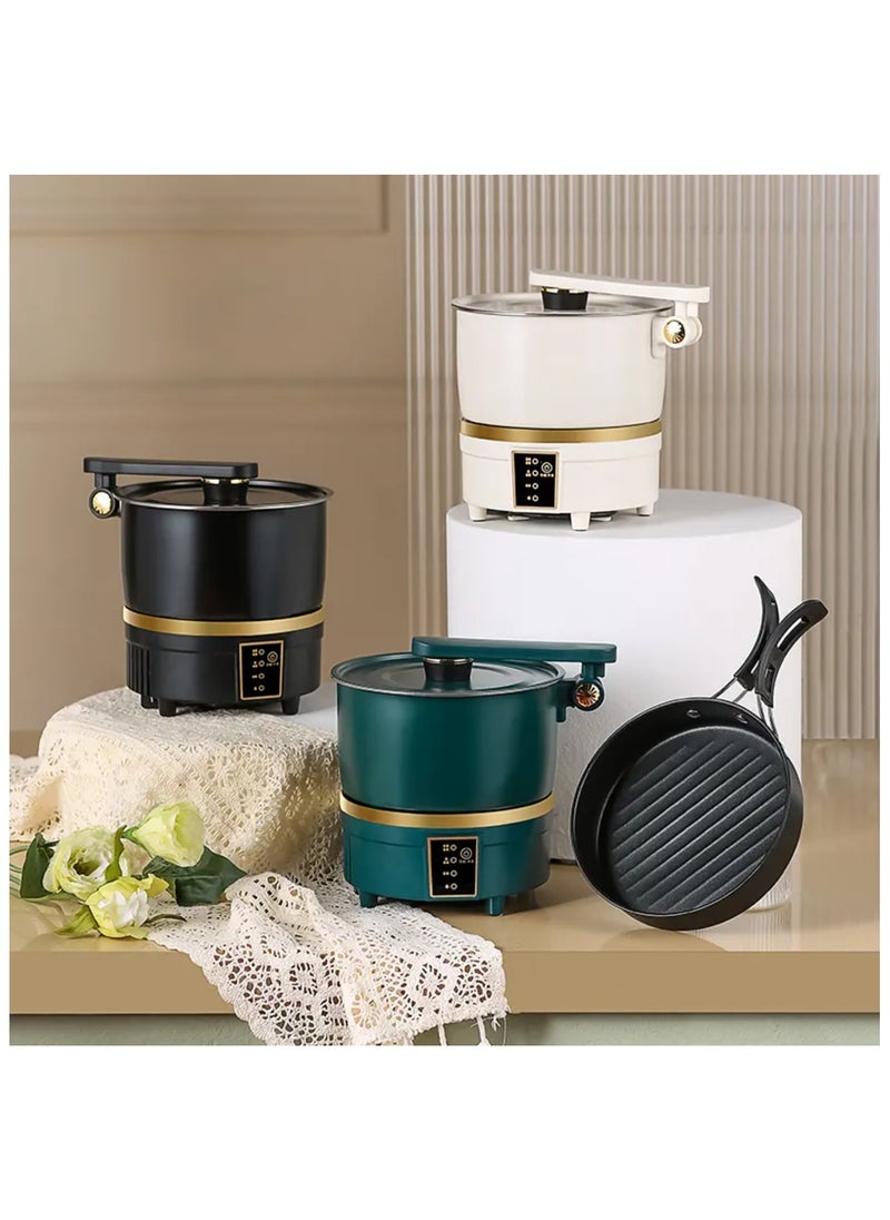 Generic Electric Hot Pot Cooker, 750W Multicooker with Split Cooking Pot, Foldable Design, Multicolor  - Image 5