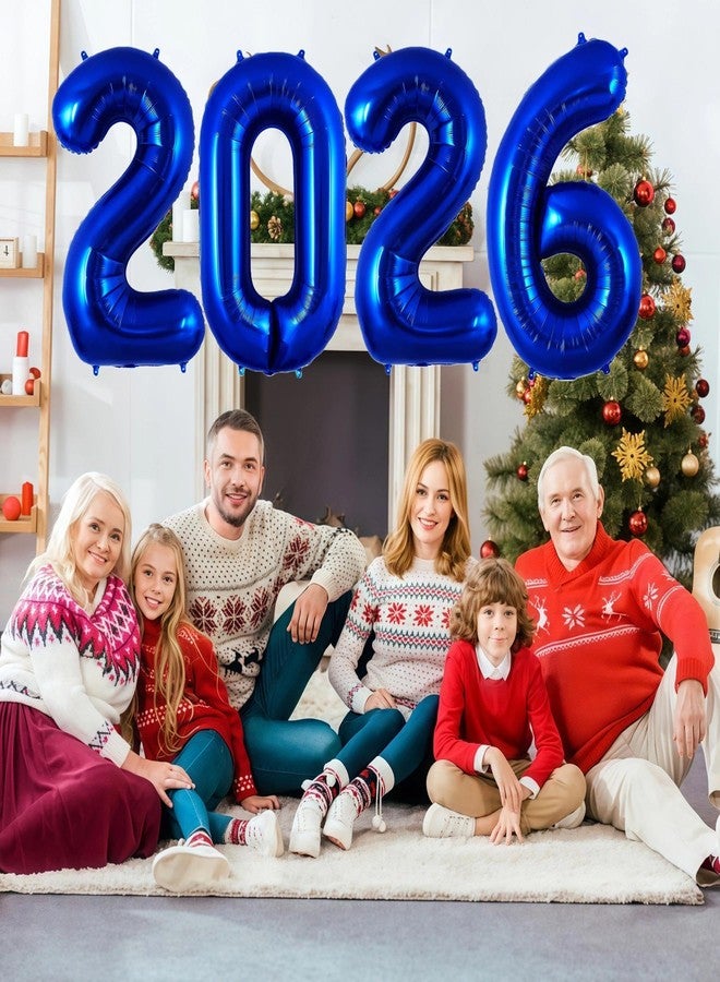 BBPOOL Navy Blue 2026 Balloons, 40 Inch 2026 Number Balloon Foil New Year Balloon Numbers for New Years Eve Party Graduation Party Decoration - Image 2