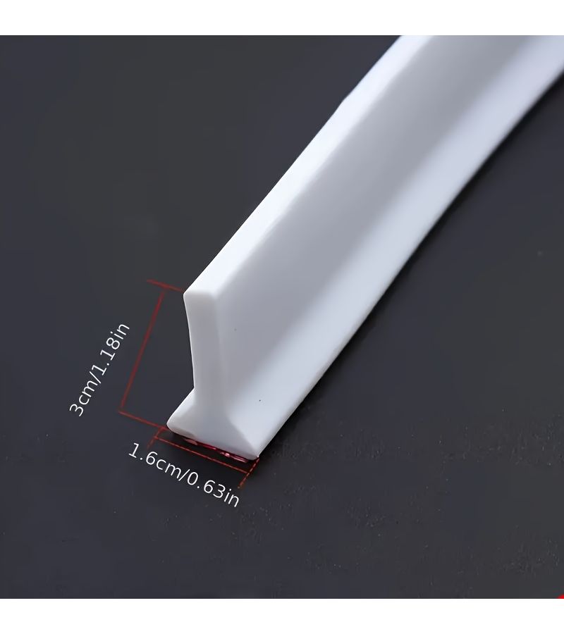 Black 39.37inch Silicone Self-Adhesive Waterproof Sealing Strip - Image 3
