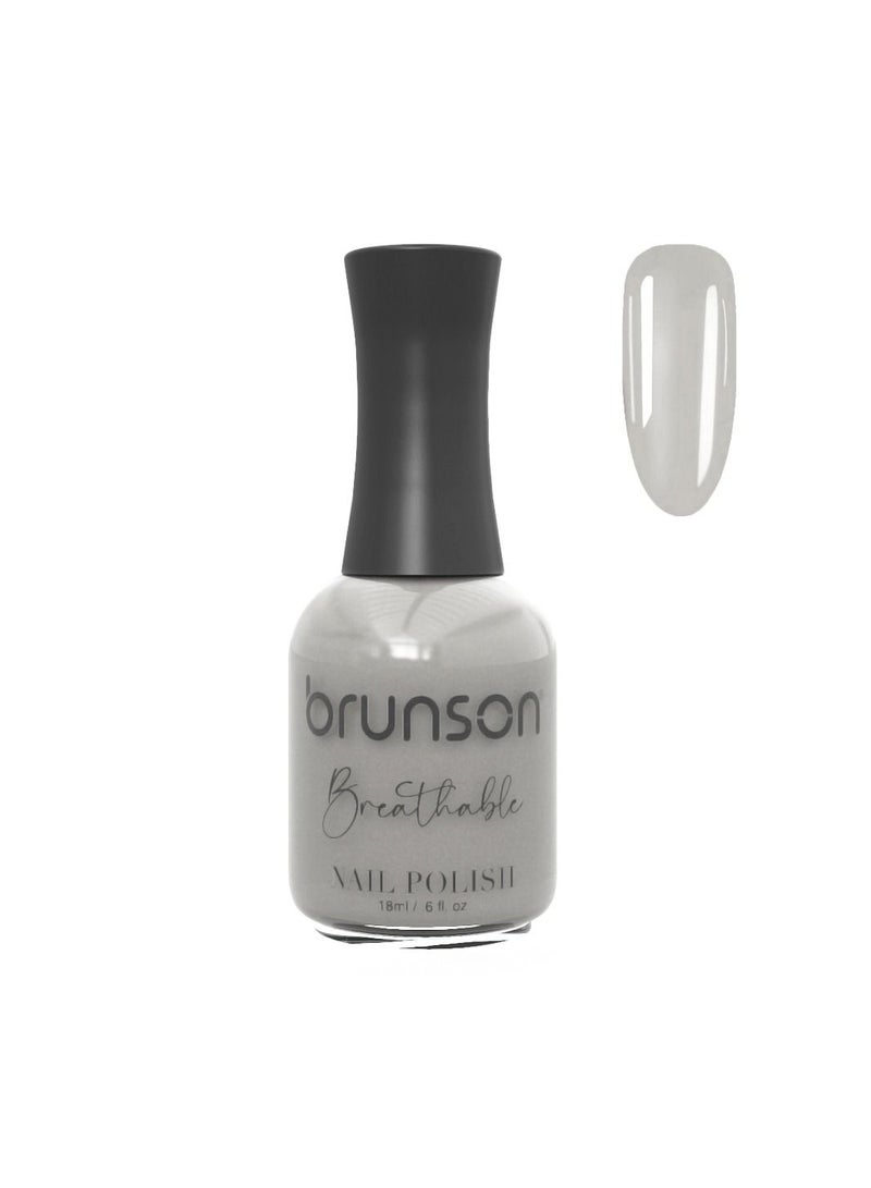 Brunson Breathable Nail Polish Halal Nail Lacquer Wudu friendly Quick-Dry long lasting but easy peel off Glossy Shine Water Based Nail paint 18ml