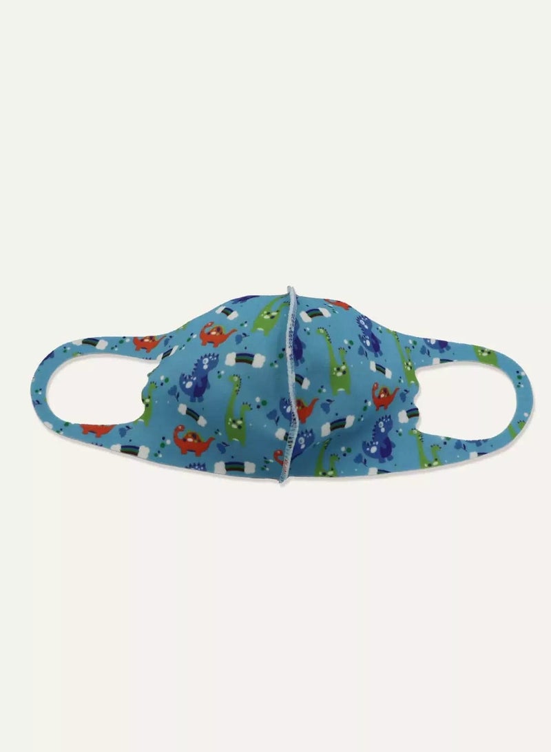 Kids Dinosaur Pattern Face Covering  - Image 1