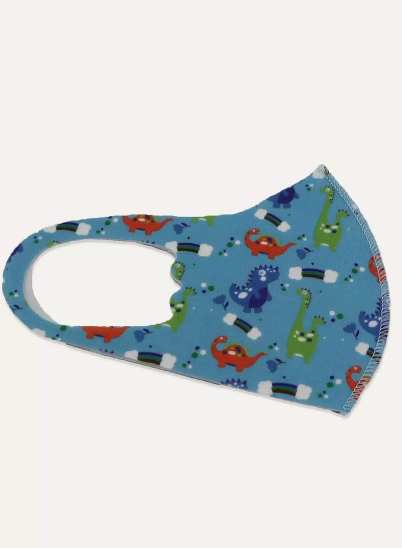Kids Dinosaur Pattern Face Covering  - Image 2