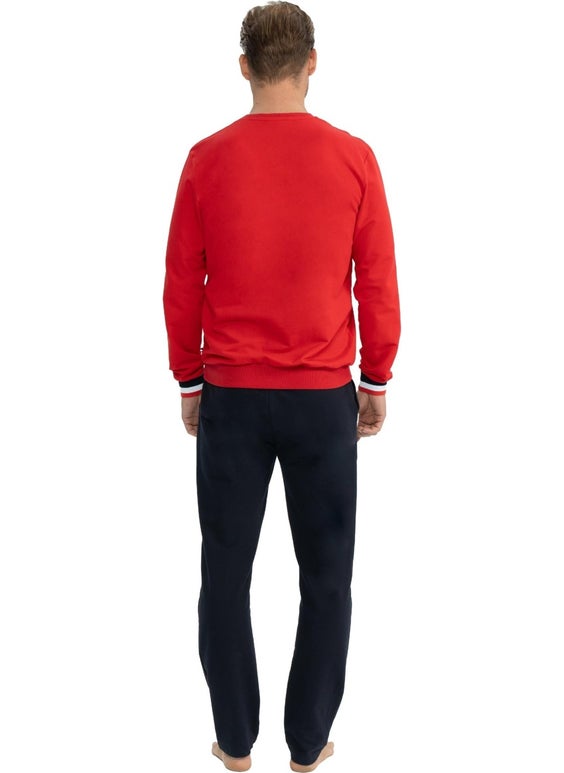 U.S. Polo Assn. Men's Cotton 2 Yarn Woven Homewear Pajama Set  - Image 2