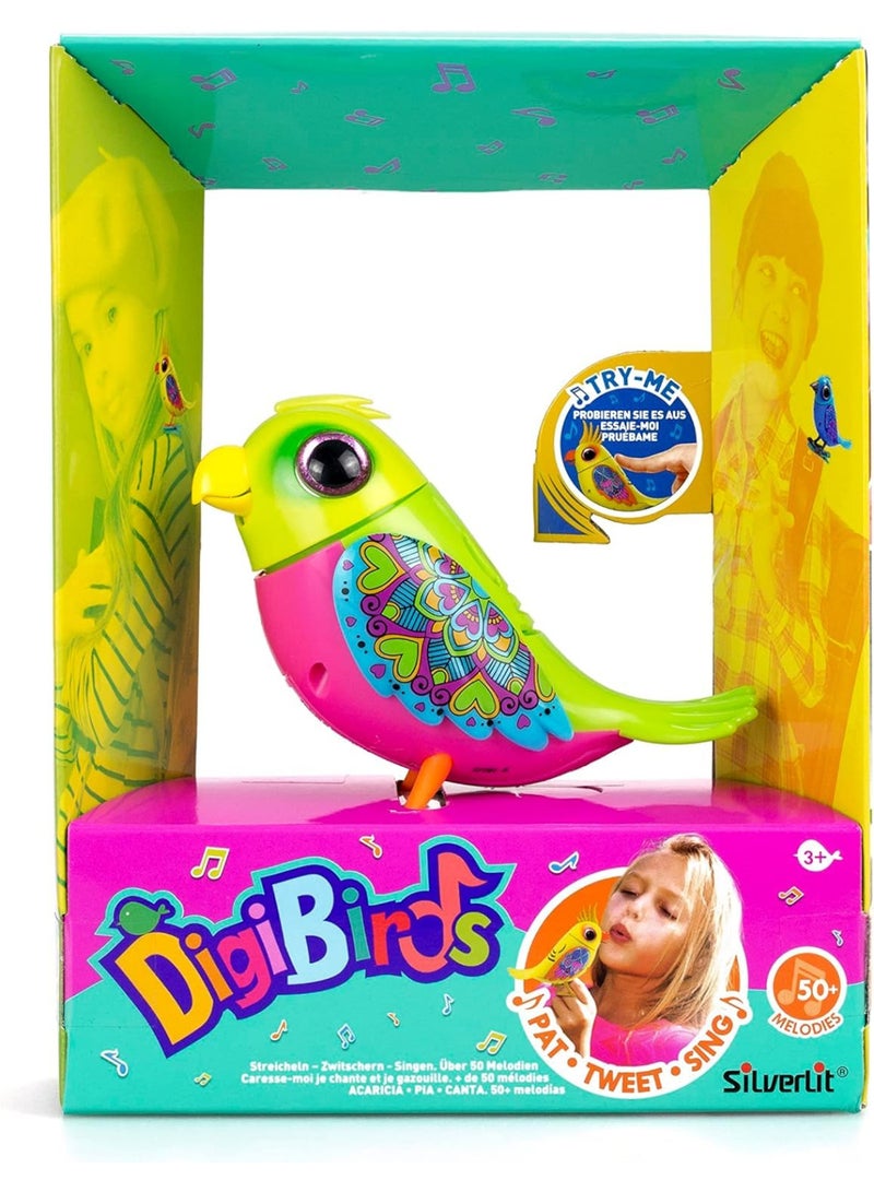 SilverLit Digibirds- Interactive Love Bird, Pink - Image 1