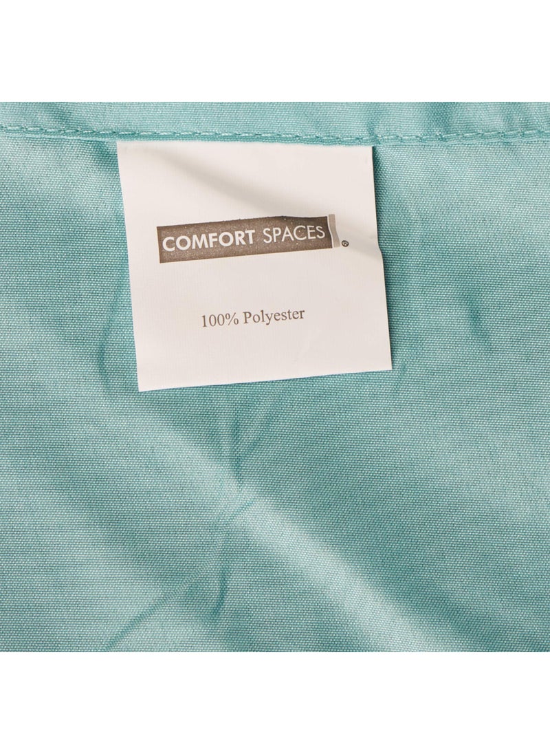 Comfort Spaces Comfort Spaces CS20-0116 Microfiber Set 14"" Deep Pocket  Wrinkle Resistant All Around Elastic-Year-Round Cozy Bedding Sheet  Matching Pillow Cases  Twin  Aqua  - Image 4