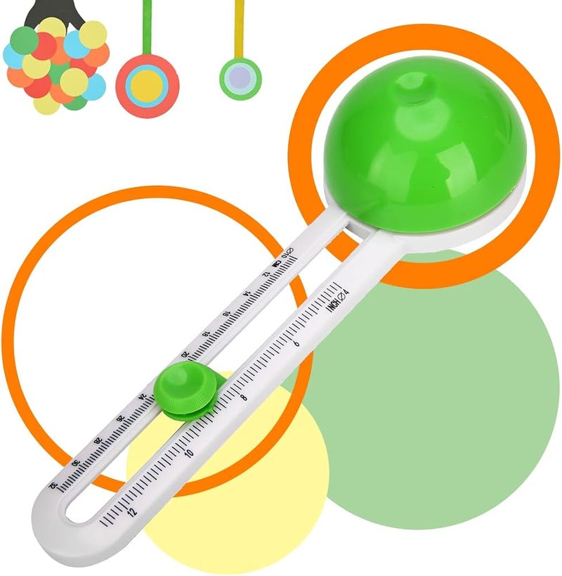 Wailicop Circle Cutter Paper Trimmer Scrapbooking Circular Cutter Craft Cutting Tool, Rotary Cutter for Cardstocks (Included 3 Blades) (Green) - Image 1