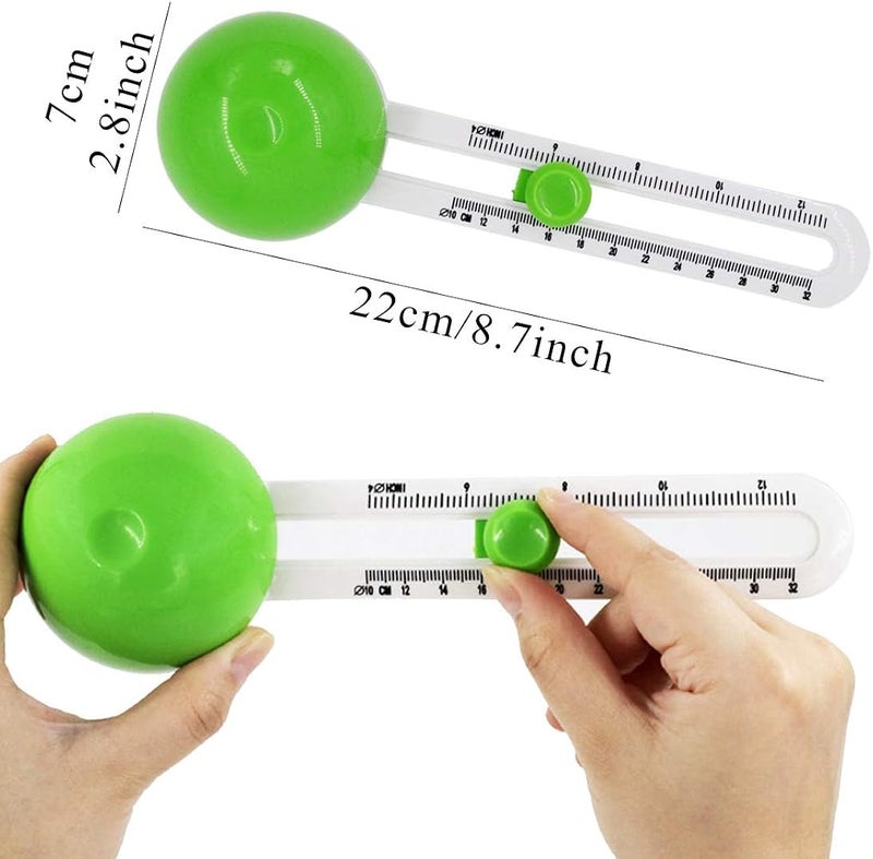 Wailicop Circle Cutter Paper Trimmer Scrapbooking Circular Cutter Craft Cutting Tool, Rotary Cutter for Cardstocks (Included 3 Blades) (Green) - Image 2