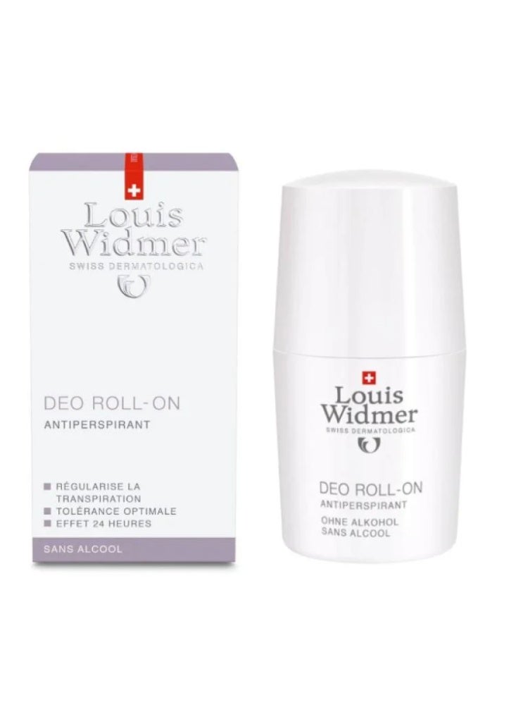 LOUIS WIDMER Unscented Roll-On Deodorant - 50ml - Image 1
