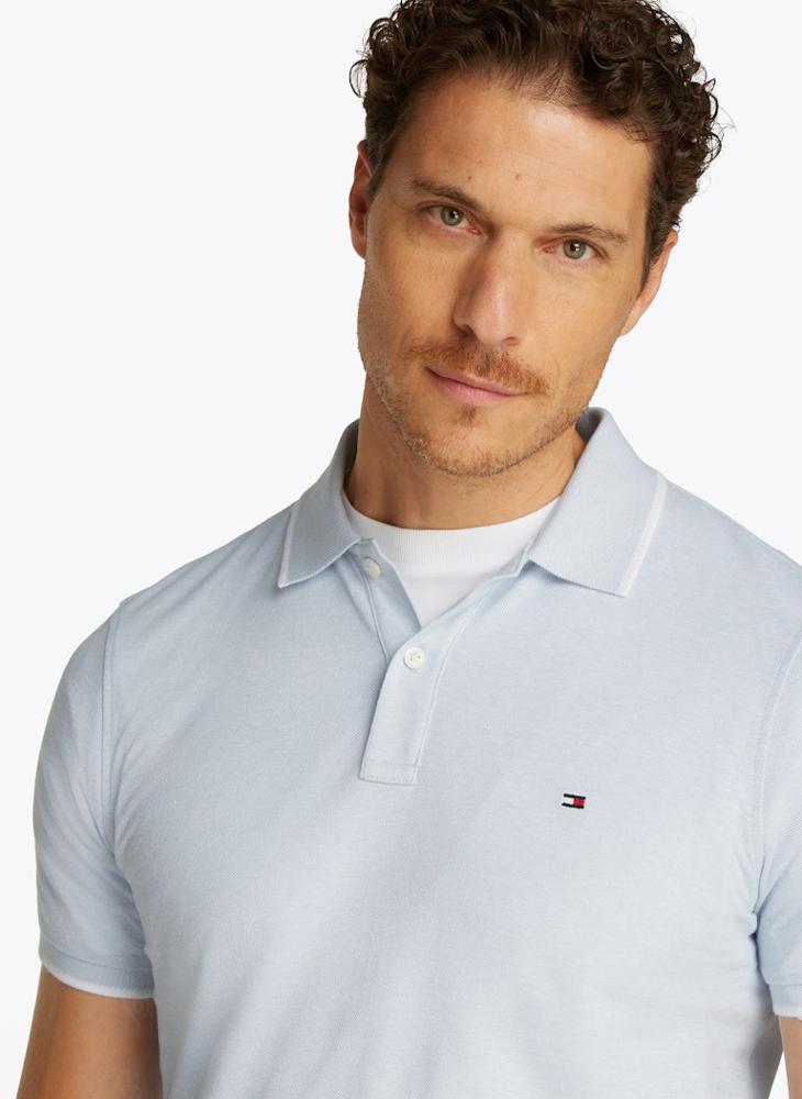 تومي هيلفيغر بولو كتان بأكمام قصيرة بقصة عادية - Image 3