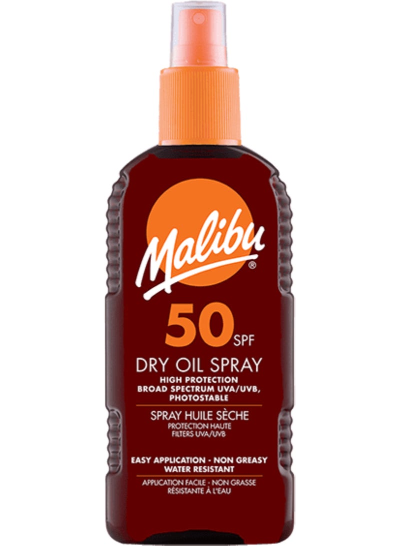 ماليبو بخاخ زيت جاف واقٍ من الشمس SPF 50 – 200 مل