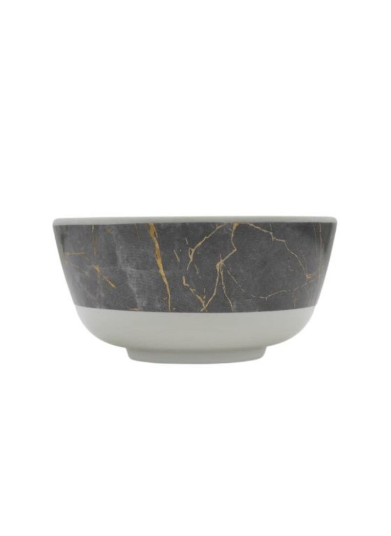 Top Pick Grey Static Gold Melamine Bowl 4.5" 