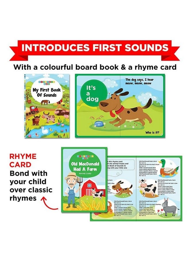 Einstein Box Einstein Box for 1 Year Old Boys/Girls | Gift Toys & Board Books for Kids | Learning and Educational Toys & Games | Pretend Play Set of Animal Masks| Pack of 1 Box Set, Multicolor  - Image 4