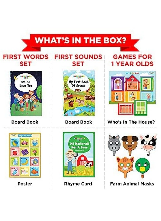 Einstein Box Einstein Box for 1 Year Old Boys/Girls | Gift Toys & Board Books for Kids | Learning and Educational Toys & Games | Pretend Play Set of Animal Masks| Pack of 1 Box Set, Multicolor  - Image 2