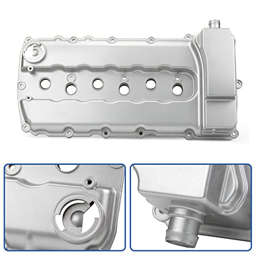 MITZONE غطاء صمام المحرك من MITZONE مصنوع من الألمنيوم ومناسب لسيارات فولكس فاجن باسات وتوراج وCC وأودي Q7 3.6L بديل رقم # 03H103429H 03H-103-429-L - Image 5