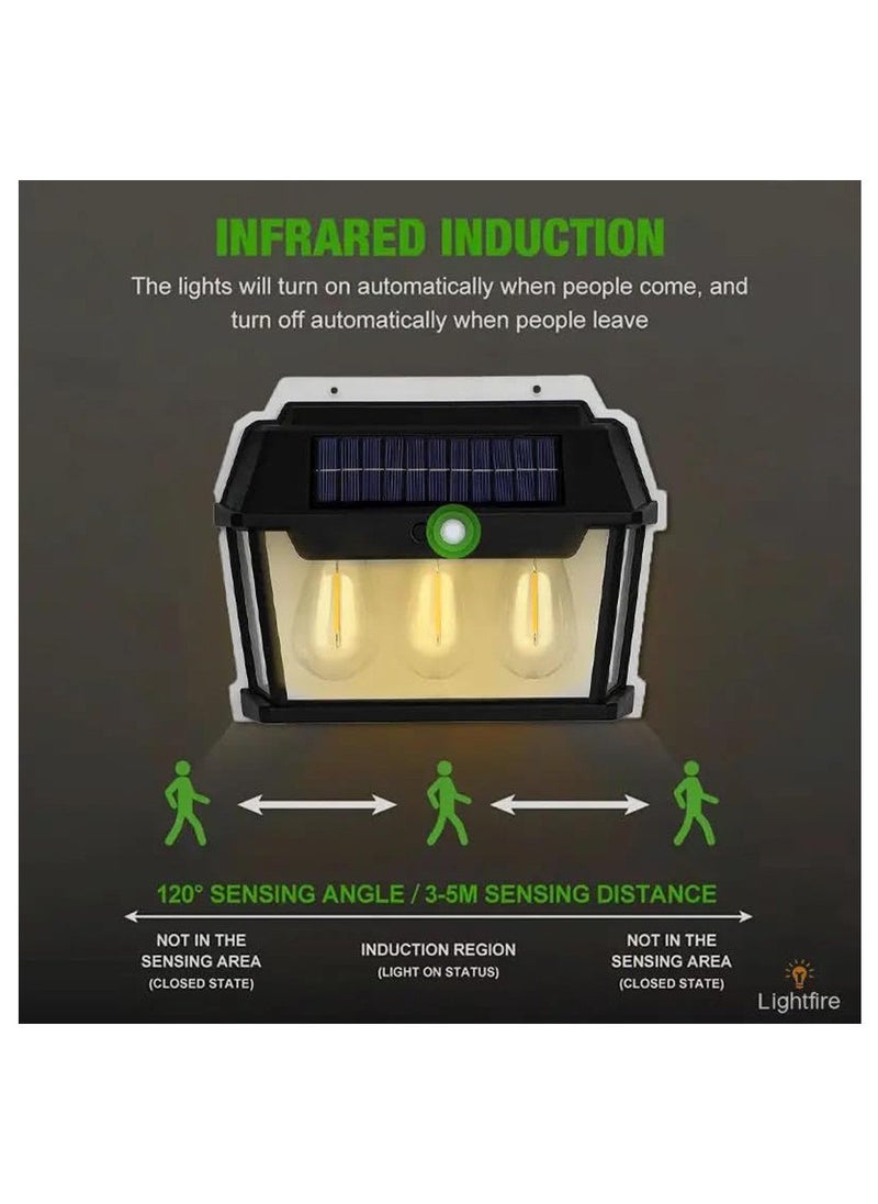 CBK Solar Power Motion Sensor Outdoor Wall Light  - Image 5