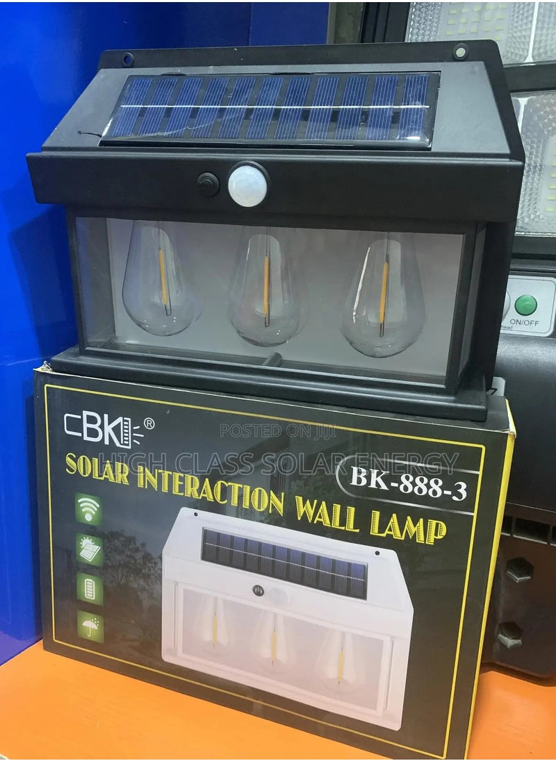 Solar Power Motion Sensor Outdoor Wall Light