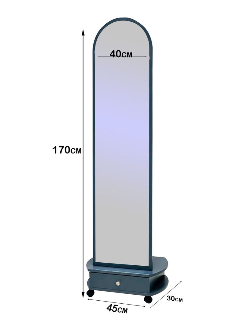 Living Floor Full Length Mirror with Holder 170*40*45cm - Image 2