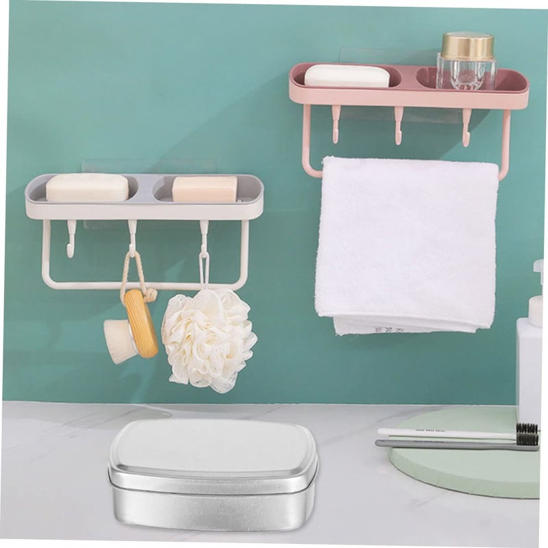 3 Pack Aluminum Soap Boxes With Lids Lightweight Travel Rustproof Bathroom Kitchen - Image 3