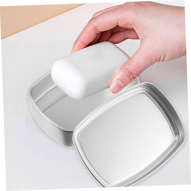 3 Pack Aluminum Soap Boxes With Lids Lightweight Travel Rustproof Bathroom Kitchen - Image 5