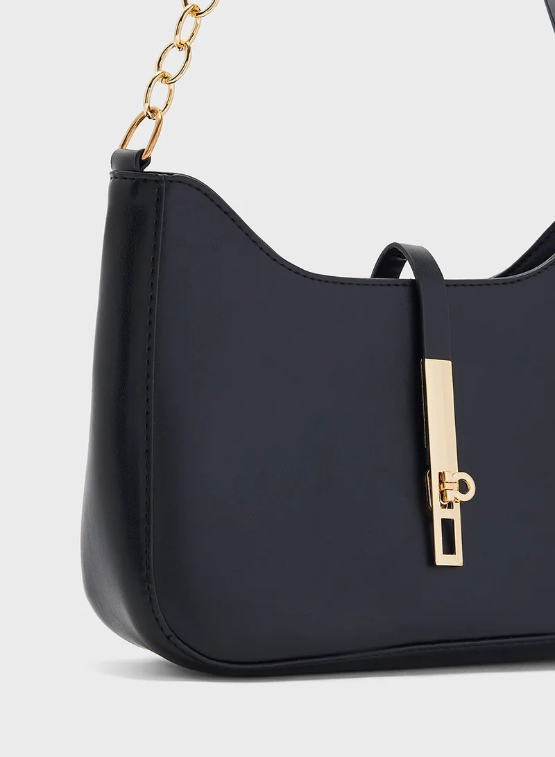 ELLA Trim Detail Shoulder Bag