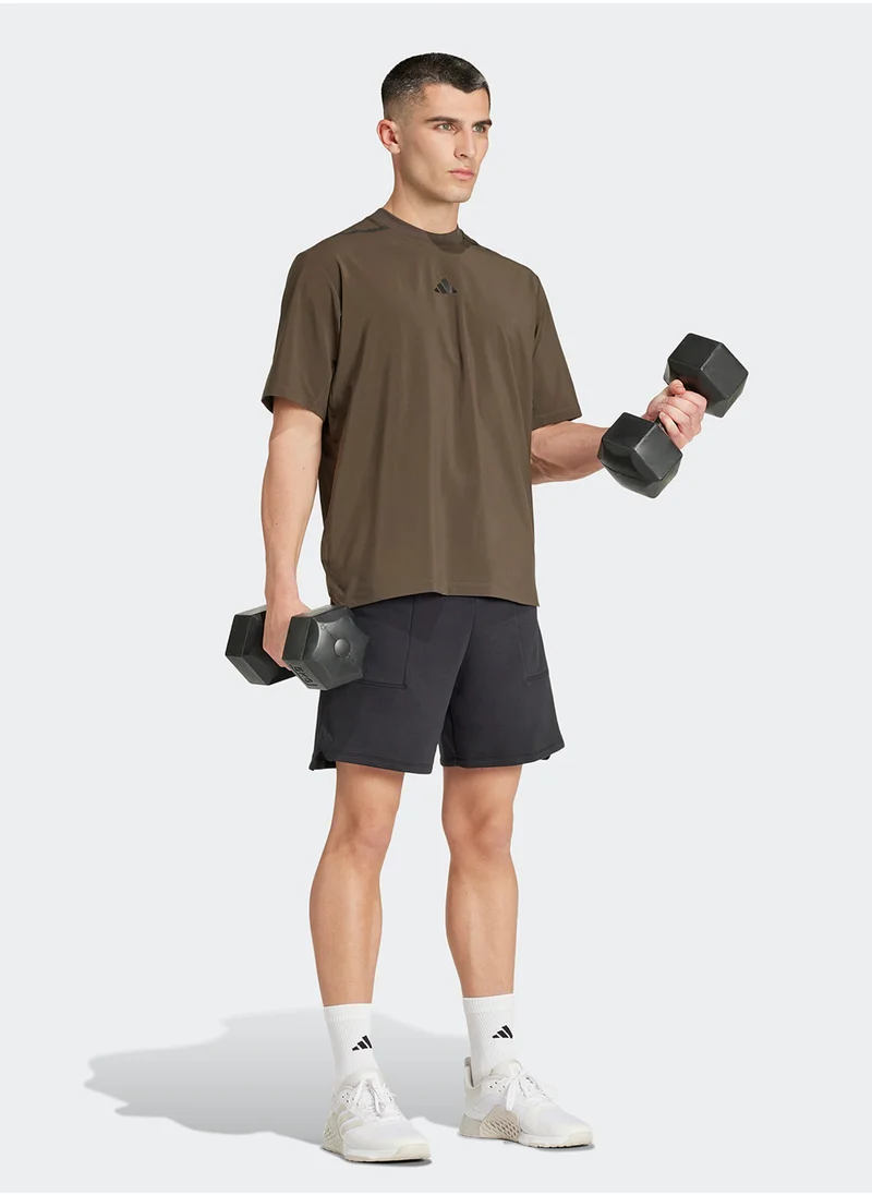 اديداس Workout Pump Cover Up T-Shirt