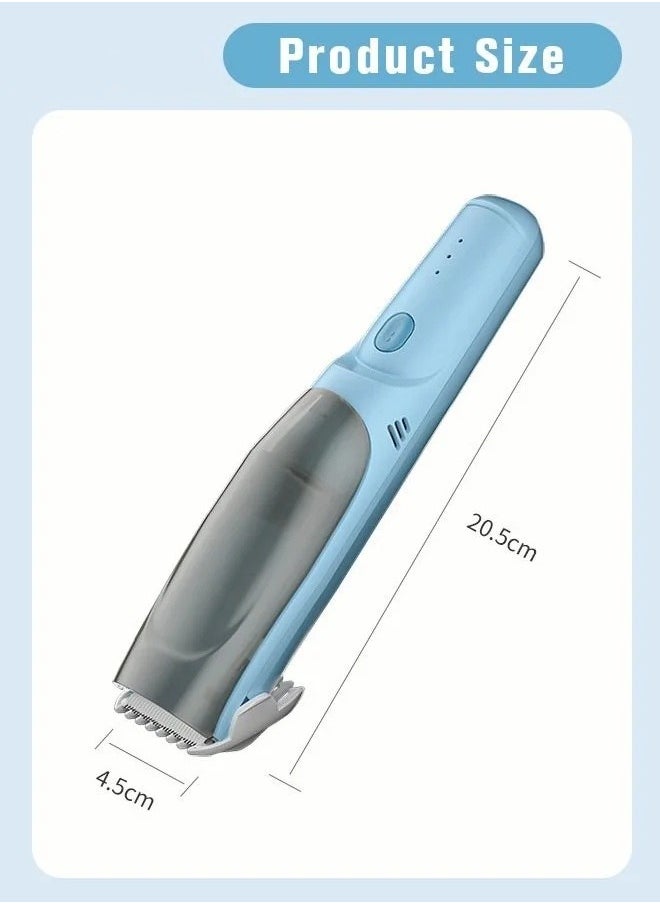 MIXDE Baby Hair Clipper with Vacuum, Silent Kids Hairs Trimmer Kit with 3 Ceramic Blade Guide Combs, Waterproof & USB Charge for Children Infant Boys Girls  - Image 2
